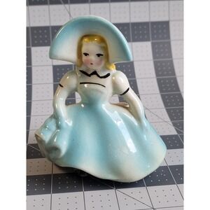 Vintage Shawnee Pottery Blonde Southern Belle Lady Planter 1950's